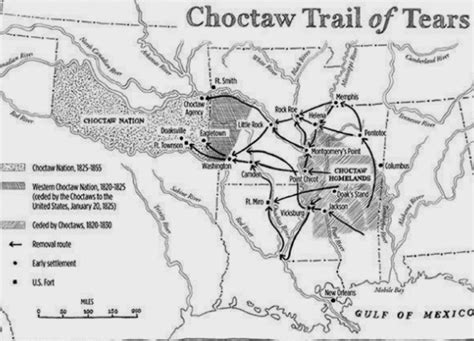 Those who remained in Mississippi were harshly treated and were victims of legal conflict,. . Where was the choctaw trail of tears